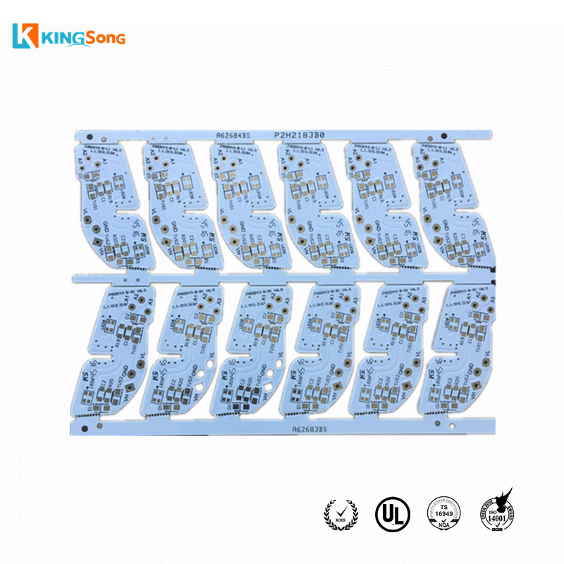Chinese wholesale High Quality Power Bank Circuit Board - LED PCB For Car  Lights With White Solder Mask – KingSong - China KingSong PCB Technology